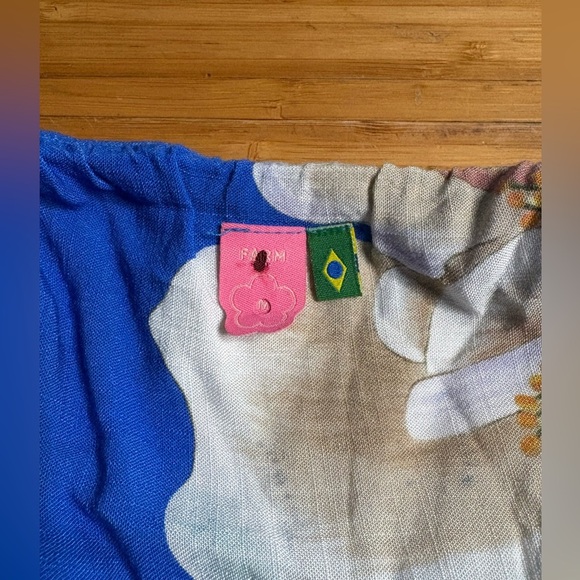 GUC Farm Rio- Floral Blue and White Dress. Size M - Picture 5 of 11